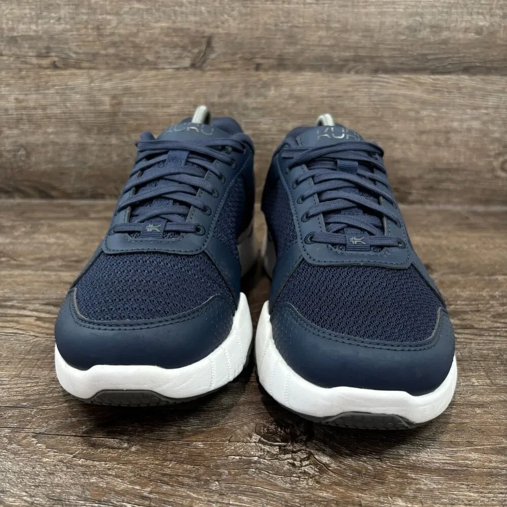 Kuru Quantum 2 Shoes Men's 8.5 Wide Indigo Blue Slate Gray Walking Running